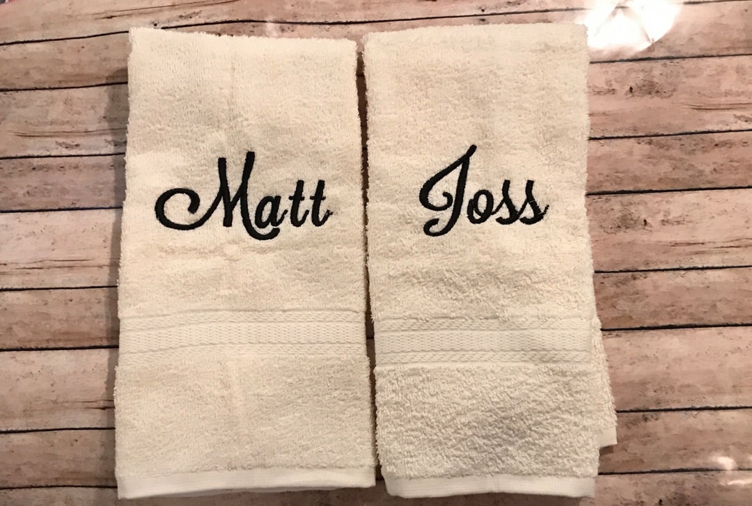 Personalized Hand Towels Monogram Hand Towels Hand Towels Etsy