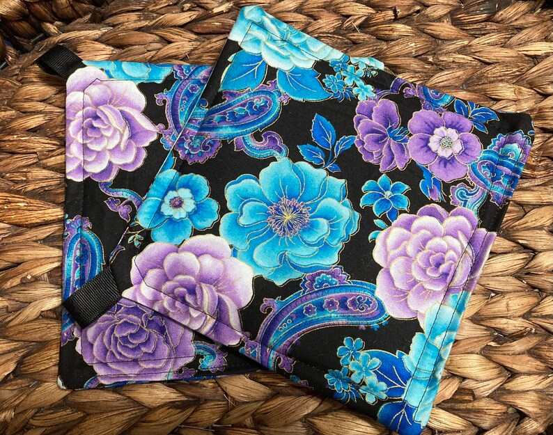 Potholder Sets Floral Potholders Hot Pads Kitchen Potholders Floral Kitchen Potholder Set
