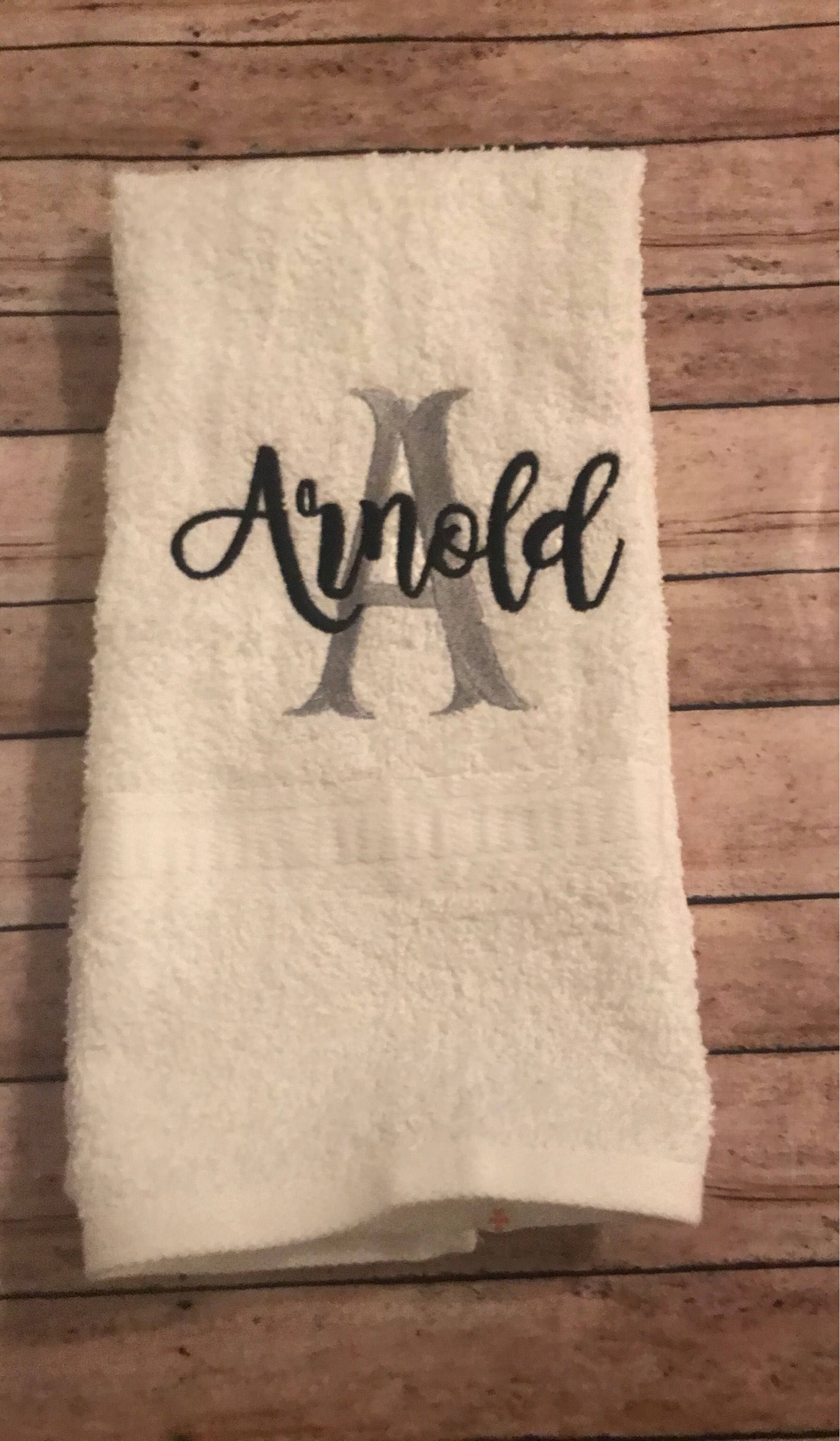 Monogram Hand Towelpersonalized Hand Towelinitial Hand Etsy