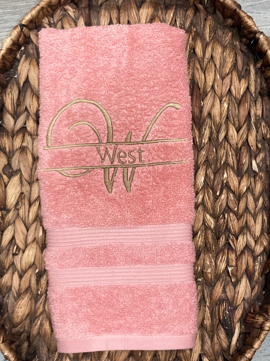 Personalized Hand Towels Bathroom Hand Towels Monogrammed Hand Towel Towel With Initial and Name