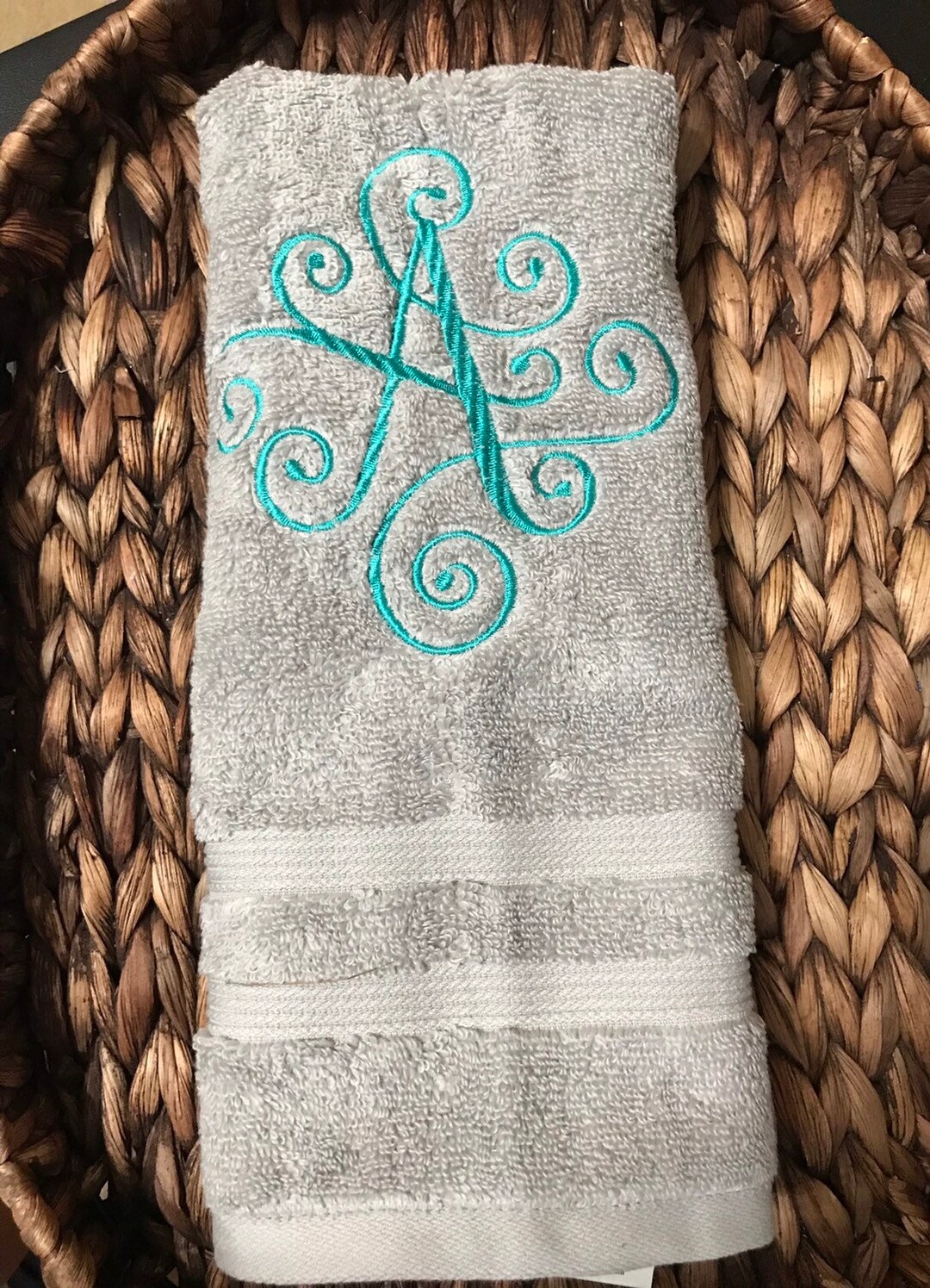 Monogram Hand Towelpersonalized Hand Towelshand Towels Bathroom