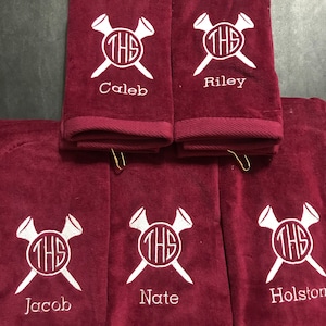 Personalized Golf Towel, Father&#39;s Day Gift For Dad, Embroidered Golf Towel, Groomsman Golf Gift, Retirement Golf Gift, Men&#39;s Birthday Gift