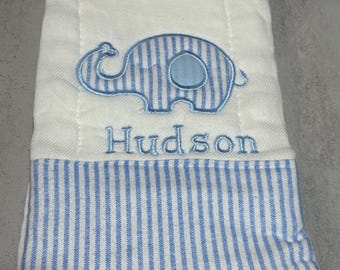 Elephant Burp Cloth personalized- Elephant Burp cloths- Baby Shower gifts- Girls Elephant Burp Cloth- Burp Cloths- Burp Rag