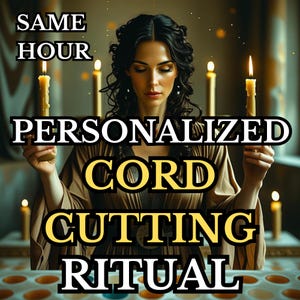 Personalized Cord Cutting Ritual | Remove Negative Energy & Blocks | Breakup Spell | Protection | Custom Energy Clearing | Hex Removal
