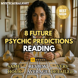 8 Future Psychic Predictions, Tarot Card Reading, Same Hour Psychic Reading, Fortune Teller, Love Guidance, Soul Clarity, Future Insight