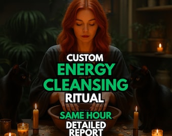 Ritual de limpieza energética personalizado / Eliminación de malas energías y obstáculos / A la misma hora / Sanación espiritual personalizada