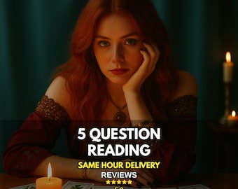 5 Question Tarot & Psychic Reading | Same Hour Answers, Future Love |  Accurate Soulmate Insights