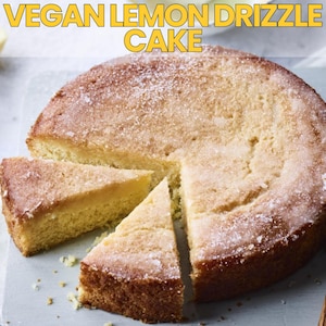 Ricetta per torta vegana al limone / Ricetta facile senza latticini e uova / Ricetta digitale per dessert a base vegetale e dolci fatti in casa