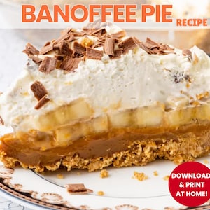 Ricetta della torta Banoffee per dessert, idee per il dulce de leche per occasioni speciali, ricettario per cene e feste, cibo dolce per la famiglia, ricette facili per budini.