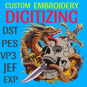 Custom Embroidery Digitizing, Logo Digitizing Service, Digitize Embroidery Design