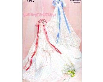 Vintage Baby Baptism Shawl Knitting Pattern PDF • Square Christening Shawl Blanket Baptism Garter Lace Newborn Christian Heirloom Knit Wrap