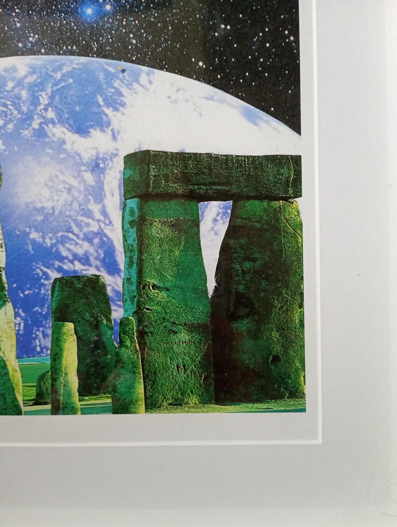 Solstice Collage Earth Solstice - Surreal Collage Art Print - Etsy Australia