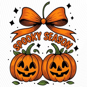Spooky Season Png, Cute Pumpkin Sublimation Design, Jack O Lantern Halloween Graphic, Retro Fall Shirt, Instant Download