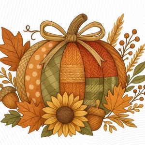 Pumpkin Png, Fall Autumn Sublimation Design, Rustic Harvest Thanksgiving Graphic, Farmhouse Pumpkin with Bow Shirt, Instant Download