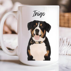 Custom Pet Mug Using Pet Photo, Custom Dog Mug,  Personalized Pet Mugs, Dog Coffee Cup, Dog Mom Mug, Personalized Cat Dad Mug, New Dog Mug