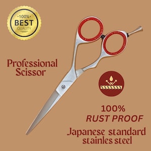 Ciseaux de coupe de cheveux professionnels - Ciseaux de barbier japonais en acier inoxydable de 6 po. pour hommes, femmes et enfants - Ciseaux de précision pour salon de coiffure