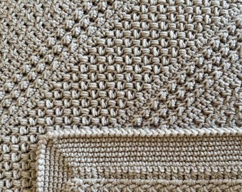 Textured Comfort Crochet Throw PATTERN (English only)