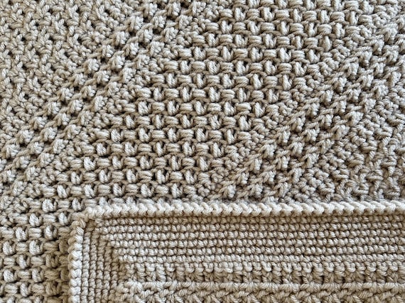 Textured Comfort Crochet Throw PATTERN (english Only) - Etsy
