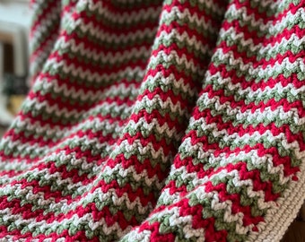 Comfort and Joy Christmas Throw Crochet PATTERN (English only)