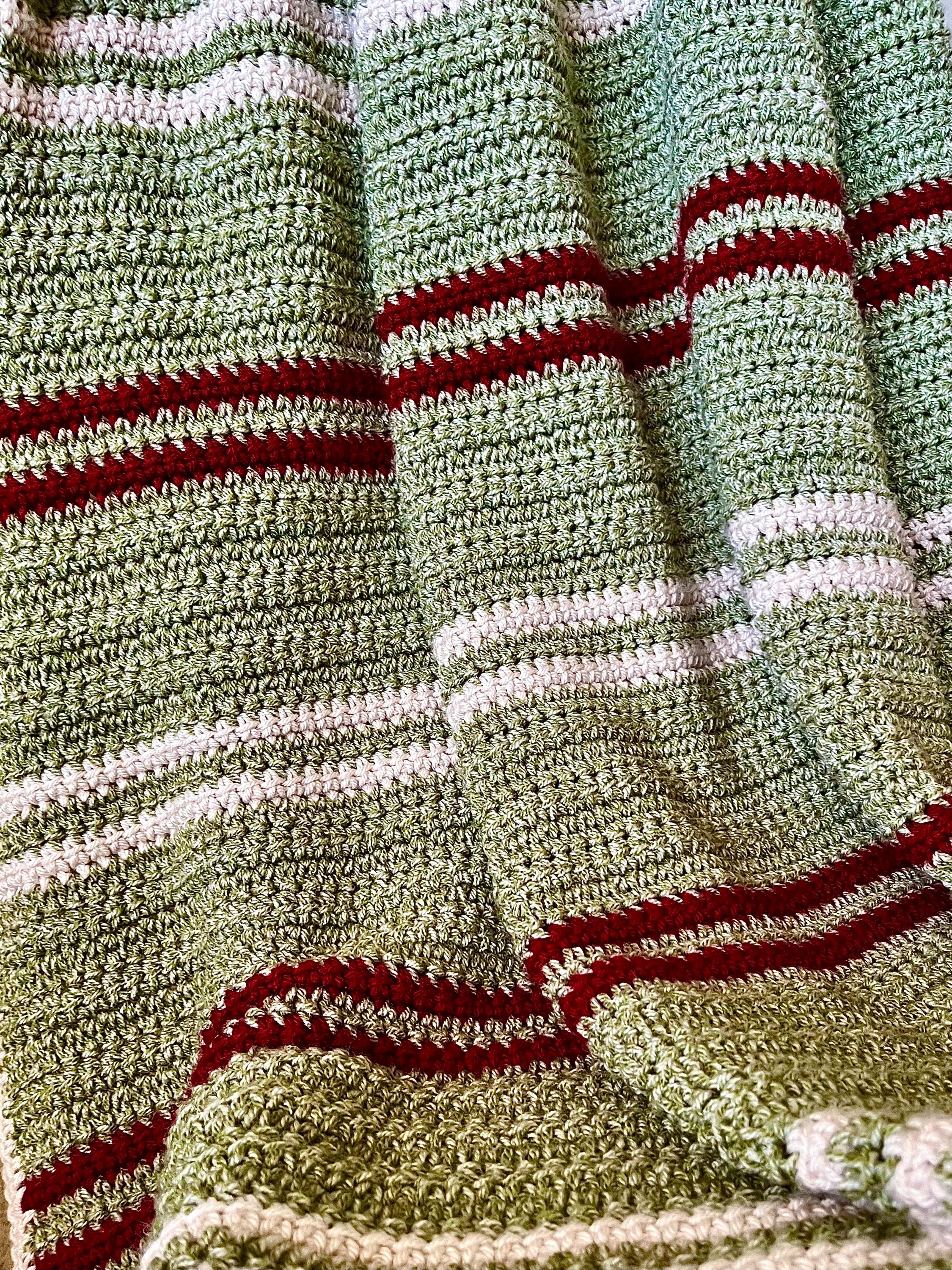 Color Me Cozy Crochet Throw PATTERN, Autumn and Christmas Colorways ...