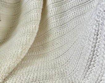 Linked Treble Crochet Baby Blanket PATTERN (English only)©