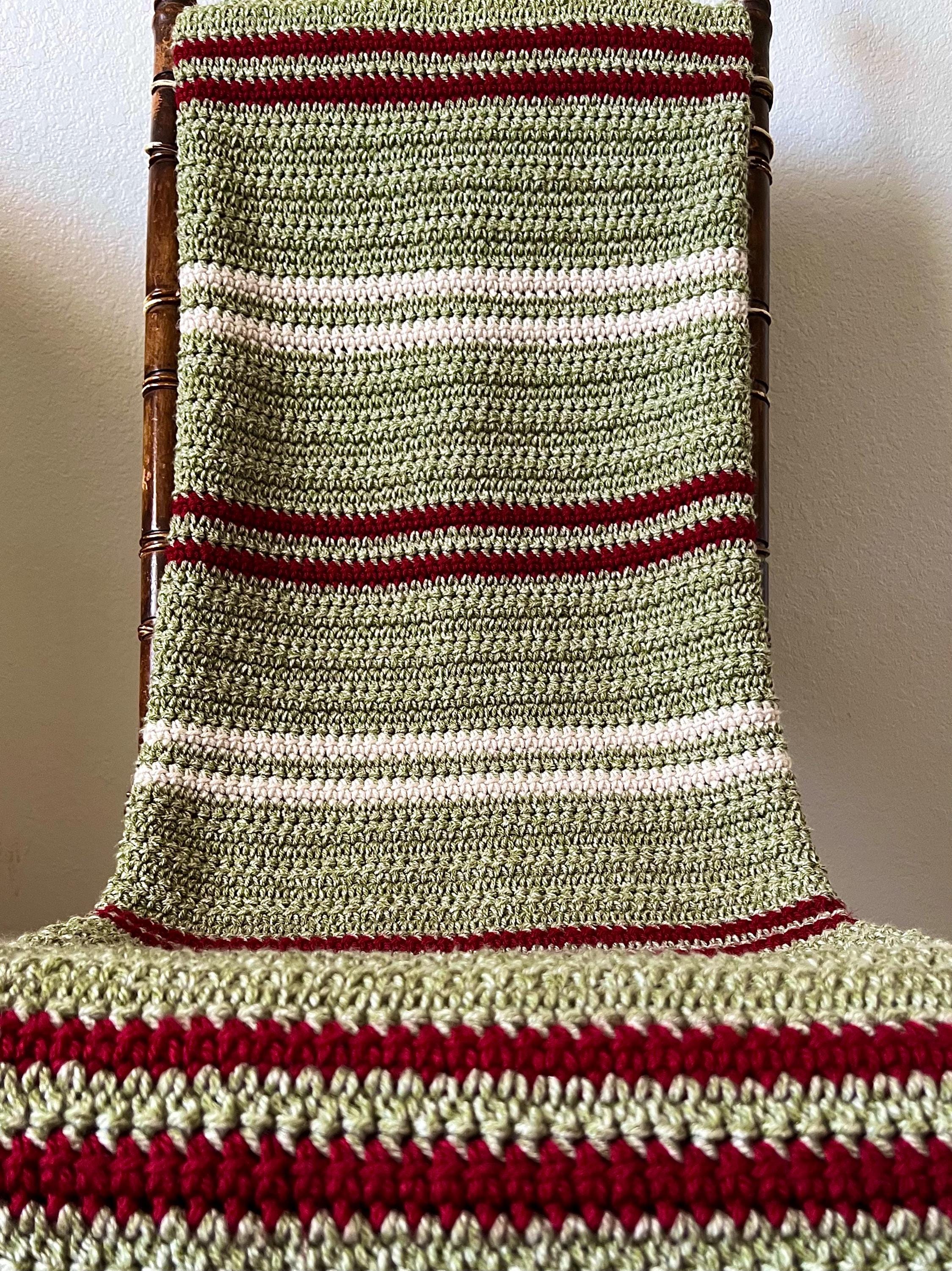 Color Me Cozy Crochet Throw PATTERN, Autumn and Christmas Colorways ...