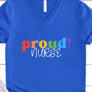 V-Neck Tee LGBTQ Pride Shirt Gift Equal Rights Gay Ally T Shirt Trans Lesbian Pride Support Drag Love is Love Bisexual Rainbow Nurse Trans