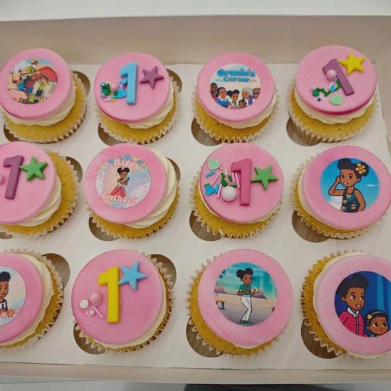 Cupcake Toppers Gracies Corner, Personalized Party Decoration, Girl's Birthday, Birthday Gracies Corner, Party Decoration