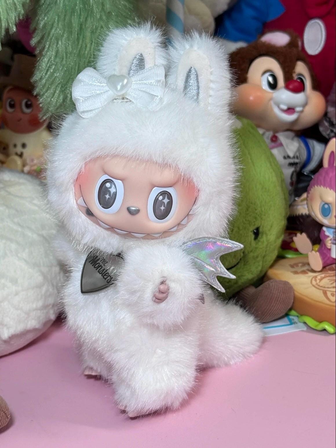 ウェディングラブブ仕様♡ LABUBU ぬいぐるみ 新郎新婦 カスタムドール ラブブ labubu ウェディングセット♡ ハイクオリティ衣装 - メルカリ
