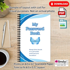 MY PASSWORD BOOK - A Helpful Place to Track Passwords, Log-in Details and Recovery Emails