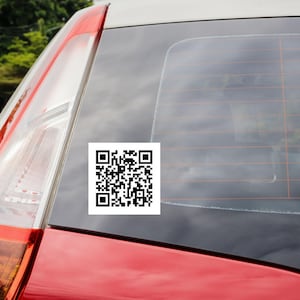 QR Code Vinyl Decal