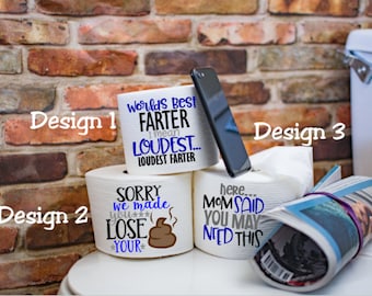 Father's Day Toilet Paper Gift, Christmas Gag Gift, Funny TP, Toilet Paper Gag Gift, Christmas Decorative Toilet Paper, Father's Day Gift