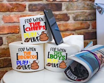 Football Day Toilet Paper Gift, Christmas Gag Gift, Funny TP, Toilet Paper Gag Gift, Christmas Decorative Toilet Paper, Father's Day Gift