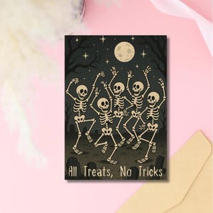 5x7 Halloween Inmate Greeting Card – Prison Love Letter, Long Distance Relationship, Handmade, Glossy Outside, Envelope Included