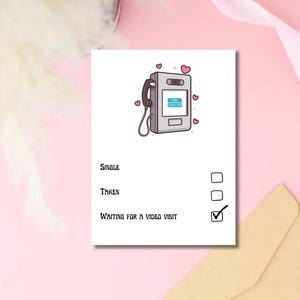 5x7 Inmate Greeting Card – (Securus) Prison Love Letter, Long Distance Relationship, Handmade, Glossy Outside, Envelope Included