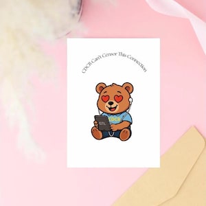 5x7 Inmate Greeting Card – Prison Love Letter, Long Distance Relationship, Handmade, Glossy Outside, Envelope Included