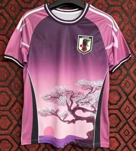 Japan Magnolia Tree Jersey - Japan Embroidered Jersey - Soccer Jersey - Football Jersey - Streetwear Jersey - Gift