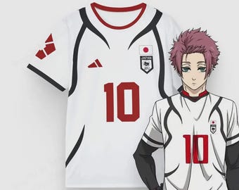 Men Anime Jersey Blue Lock Sae Itoshi Role Playing 3d Print T-shirt Men Women Fashion
