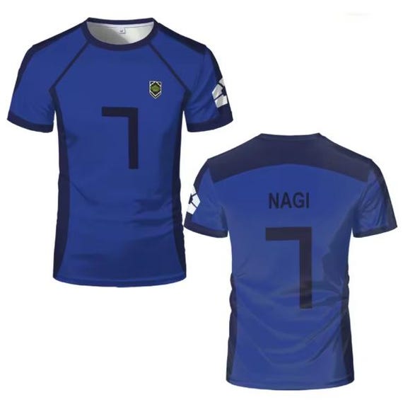 Anime Blue Lock Soccer Jersey, Isagi, Yopiercfootball, Cosplay T