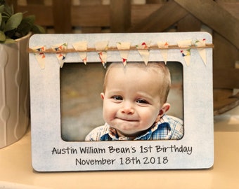 1st Birthday Frame Etsy