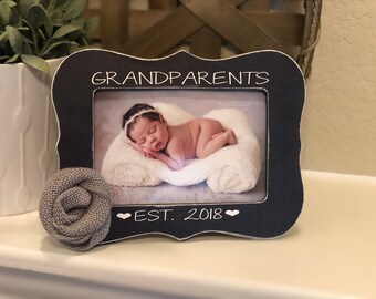 grandparents picture frame etsy