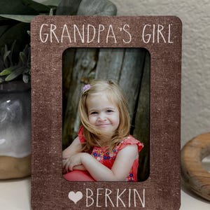 Christmas Gift for Grandpa Personalized Grandpa Gift Grandpas Little Girl Frame New Grandpa Gift Idea Custom Grandfather 4x6 Picture Frame