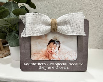 Godmother Gift | Godmother Baptism Gift | Godmothers Are Special Personalized 4x6 Frame | Godmother Confirmation Gift