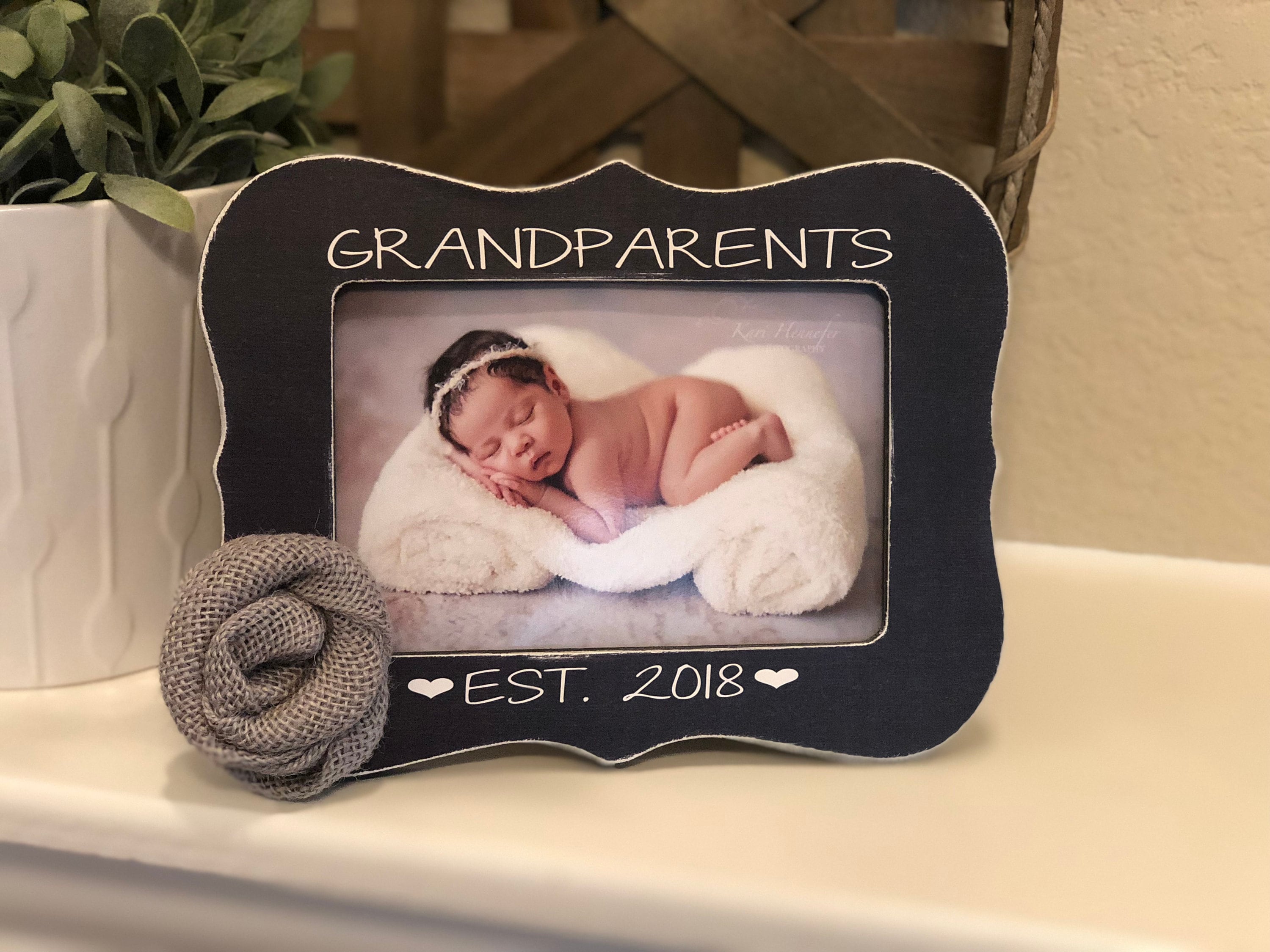 Grandparents Gift Grandparents Picture Frame Grandparents Est