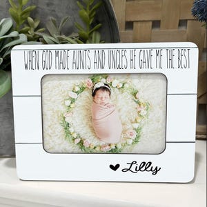 Aunt & Uncle Birthday Gift for Aunt And Uncle Personalized Picture Frame New Aunt And Uncle Personalized Gift From Niece And Nephew
