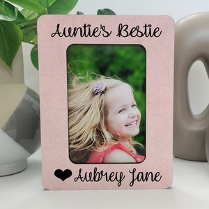 Auntie&#39;s Bestie Picture Frame  Aunt Picture Frame  Birthday Gift Aunt  Aunt Picture Frame  New Aunt Gift   Gift for Aunt