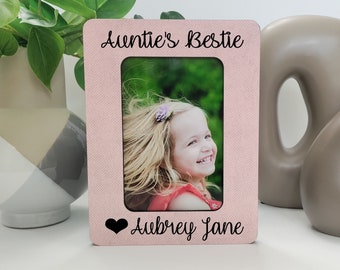 Auntie's Bestie Picture Frame | Aunt Picture Frame | Mother's Day Gift Aunt | Aunt Picture Frame | New Aunt Gift |  Gift for Aunt