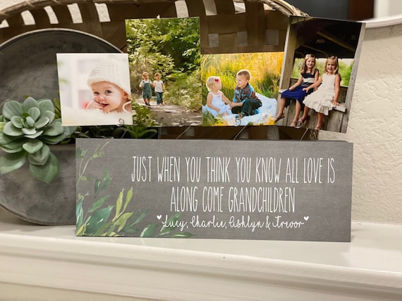 Gift for Grandparents   Nana Mimi Great Grandma Gigi Grammie Grammy  Just When You Think You Know All Love Is...