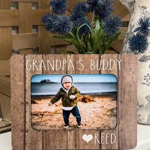 Grandpa Personalized Birthday Gift Christmas Gift For Grandpa Grandpa's Buddy Personalized Gift 4x6 Picture Frame Custom From Grandchild
