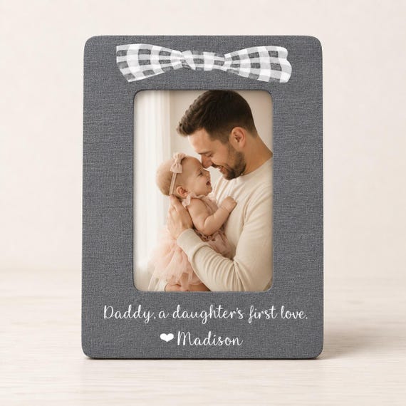 Daddy Daughter Picture Frame Personalized Dad Gift Fathers Day Gift From Daughter Girl Dad Frame Baby Girl Keepsake Gift Idea